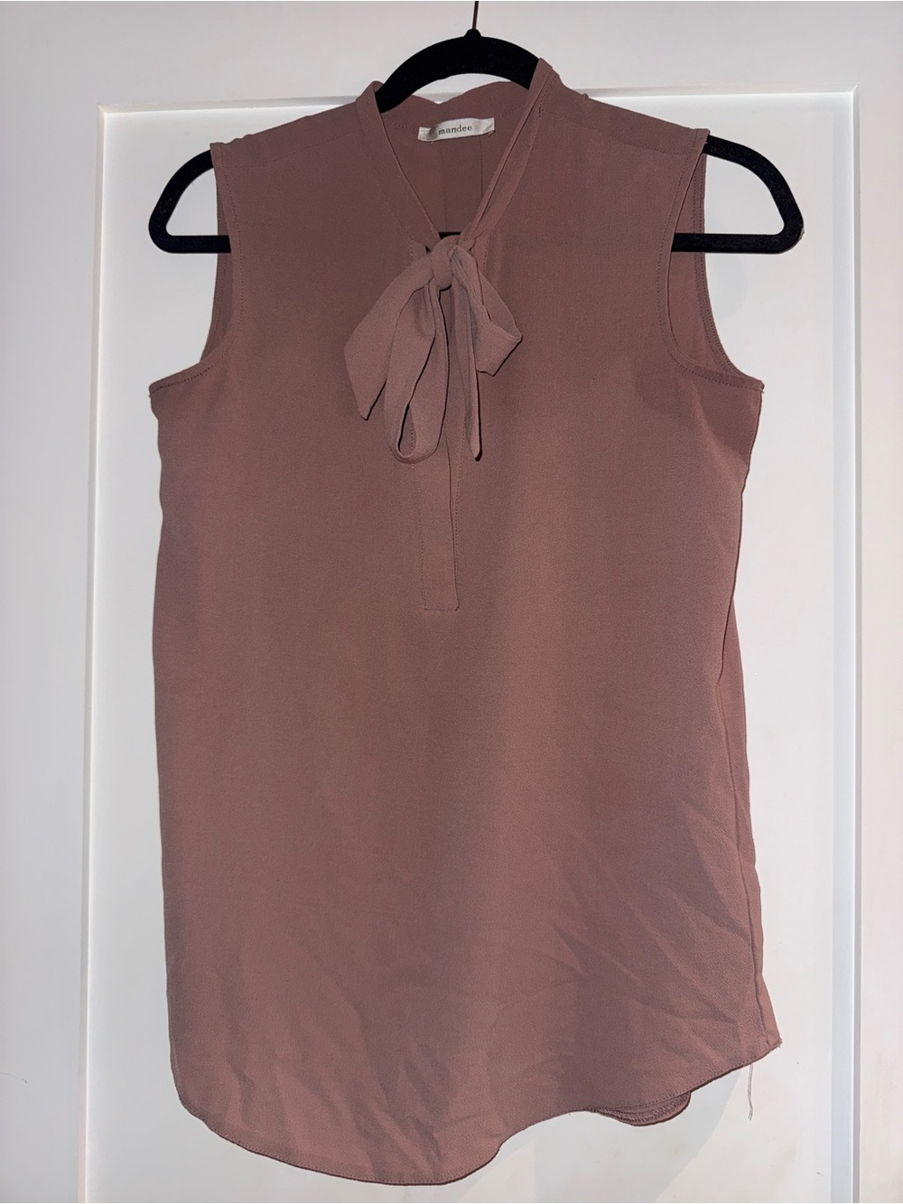 mandee Sleeveless Bow-Tie Camisole - Dusty Mauve